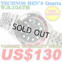 TECHNOS MEN'S QUARTZ WATCH T4652SH ￥38,500JPY NEW!!