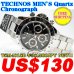 Photo1: TECHNOS MEN'S QUARTZ Chronograph WATCH TSM401SB ￥38,500JPY NEW!! (1)