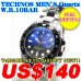 Photo1: TECHNOS MEN'S Quartz W.R.10ATM T4B20BN ￥38,500JPY NEW!! (1)