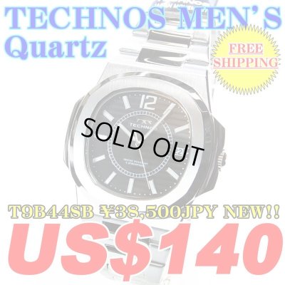 Photo1: TECHNOS MEN'S Quartz WATCH T9B44SB ￥38,500JPY NEW!!