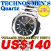 Photo1: TECHNOS MEN'S Quartz WATCH T9B44SB ￥38,500JPY NEW!! (1)