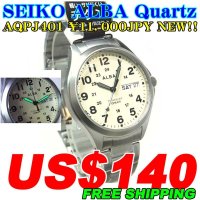 SEIKO ALBA MEN'S Quartz AQPJ401 ￥11,000JPY NEW!!