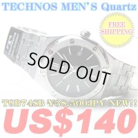 TECHNOS MEN'S Quartz T9B74SB ￥38,500JPY NEW!!