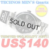 TECHNOS MEN'S Quartz WATCH T9B57SB ￥38,500JPY NEW!!