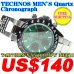 Photo1: 【FREE INTERNATIONAL SHIPPING】TECHNOS MEN'S Quartz Chronograph T4B73BM ￥55,000JPY NEW!! (1)