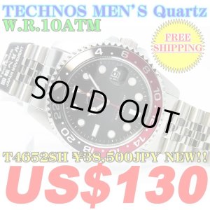 Photo: TECHNOS MEN'S QUARTZ WATCH T4652SH ￥38,500JPY NEW!!