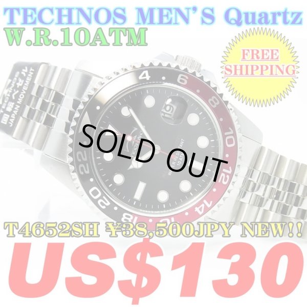 Photo1: TECHNOS MEN'S QUARTZ WATCH T4652SH ￥38,500JPY NEW!! (1)