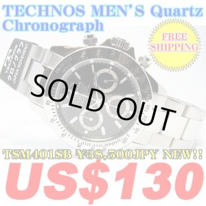 Photo: TECHNOS MEN'S QUARTZ Chronograph WATCH TSM401SB ￥38,500JPY NEW!!