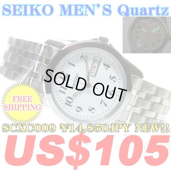 Photo1: SEIKO MEN'S Quartz WATCH SCXC009 ￥14,850JPY NEW!! (1)