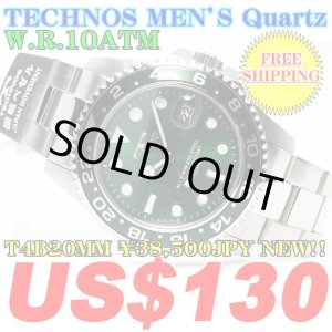 Photo: TECHNOS MEN'S Quartz W.R.10ATM T4B20MM ￥38,500JPY NEW!!