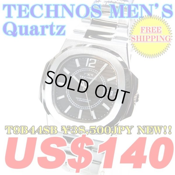 Photo1: TECHNOS MEN'S Quartz WATCH T9B44SB ￥38,500JPY NEW!! (1)