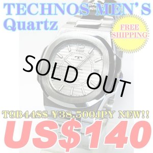 Photo: TECHNOS MEN'S Quartz WATCH T9B44SS ￥38,500JPY NEW!!