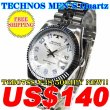 Photo1: TECHNOS MEN'S QUARTZ WATCH T6B07SS ￥38,500JPY NEW!! (1)