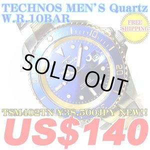 Photo: TECHNOS MEN'S Quartz W.R.10ATM TSM402TN ￥38,500JPY NEW!!