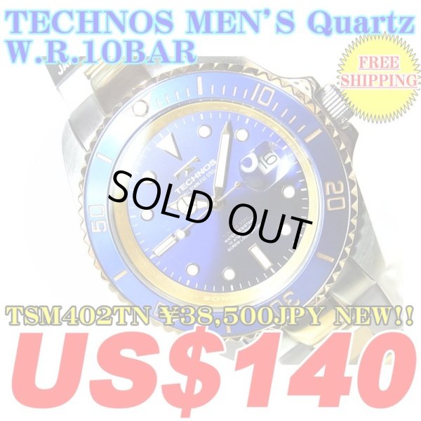 Photo1: TECHNOS MEN'S Quartz W.R.10ATM TSM402TN ￥38,500JPY NEW!! (1)