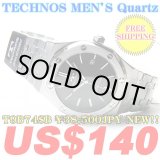 Photo: TECHNOS MEN'S Quartz T9B74SB ￥38,500JPY NEW!!