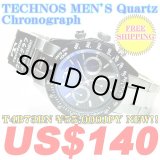 Photo: 【FREE INTERNATIONAL SHIPPING】TECHNOS MEN'S Quartz Chronograph T4B73BN ￥55,000JPY NEW!!