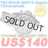 Photo: 【FREE INTERNATIONAL SHIPPING】TECHNOS MEN'S Quartz Chronograph TP0403SB ￥55,000JPY NEW!!
